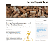 Tablet Screenshot of corkscapsandtaps.com